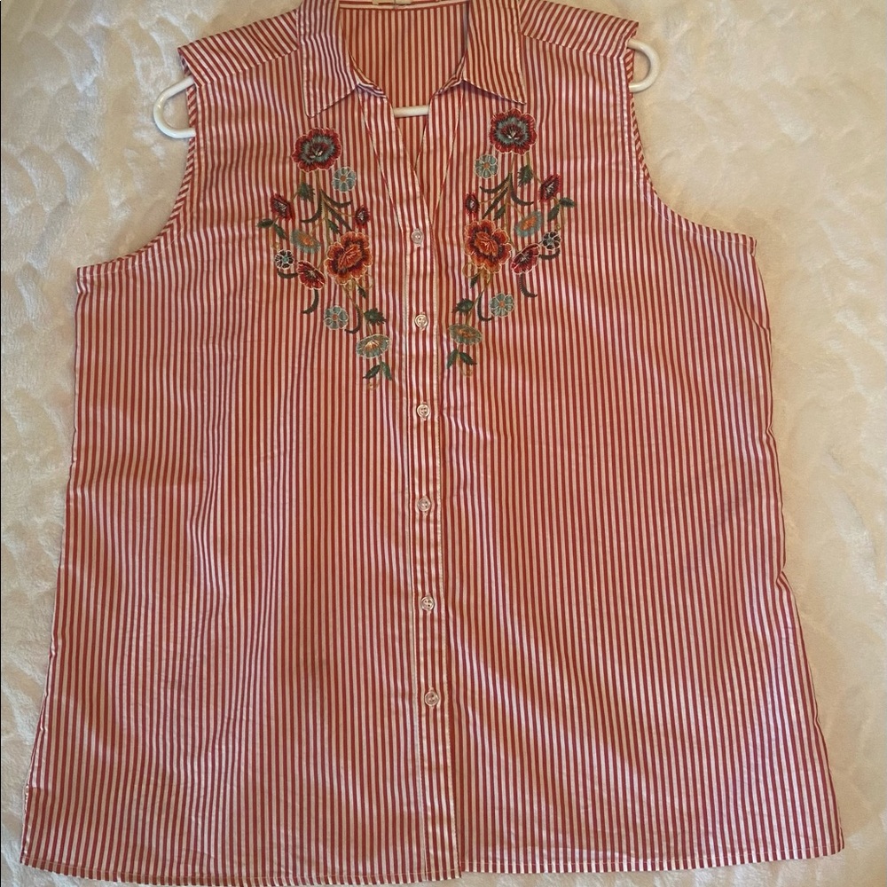 Striped Sleeveless Summer Top